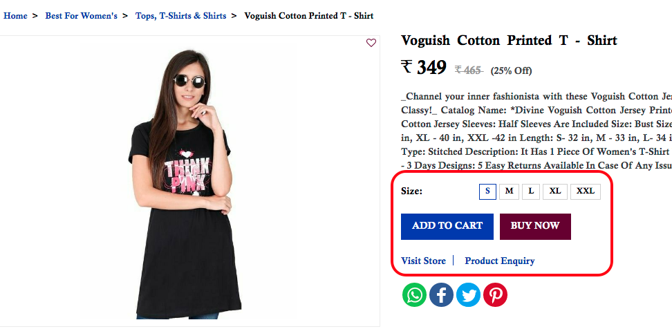 Clear Add To Cart Button in Product Page