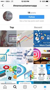 Follow hashtags on instagram
