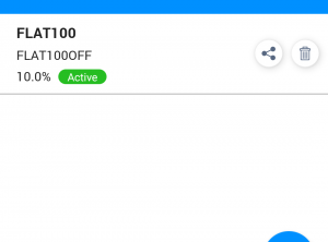 List of created coupon in MoreCustomersApp