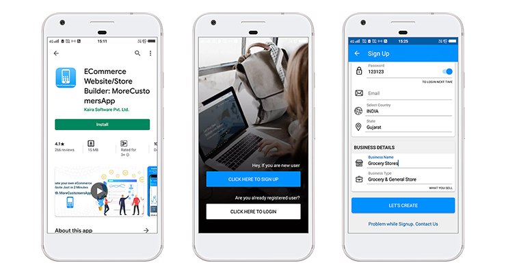 setup your online clothing store : MoreCustomersApp