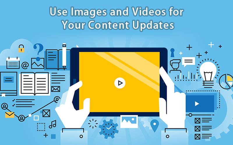 Use images and video in Content