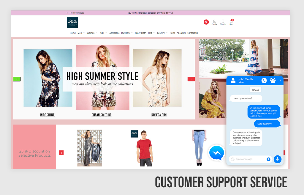 customersupport with live chat