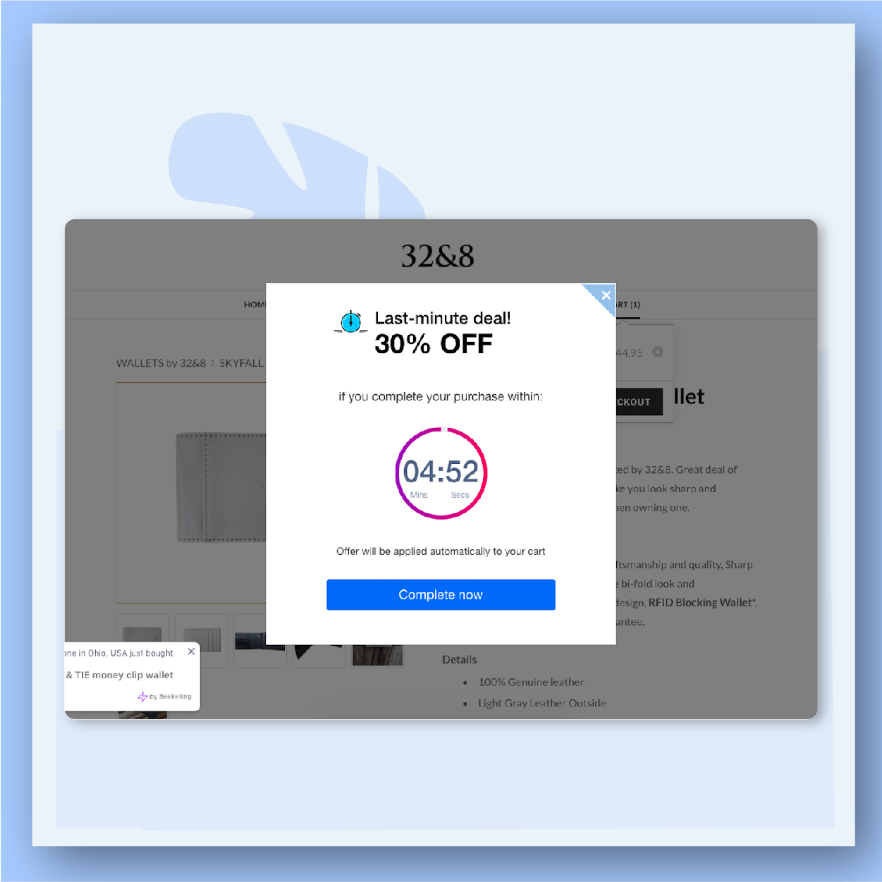 time ticking offers