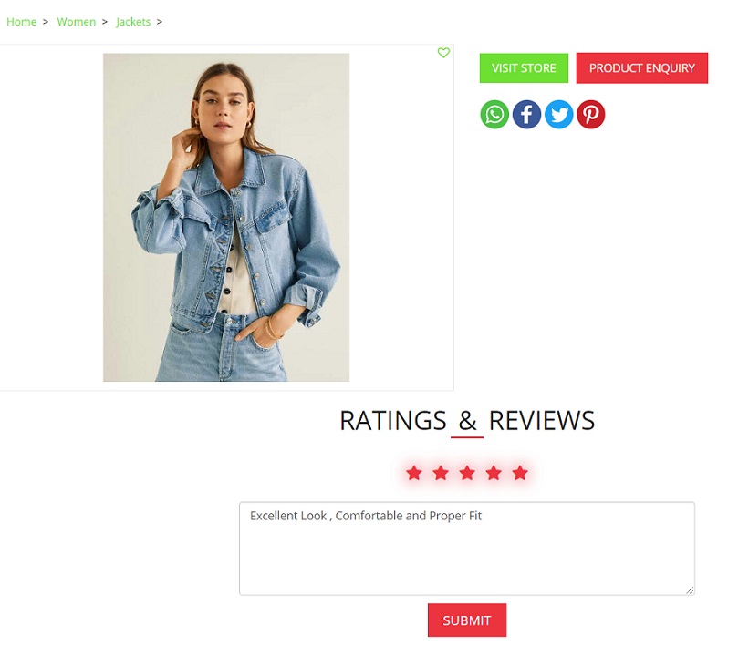 Rating review Module on MCA Store